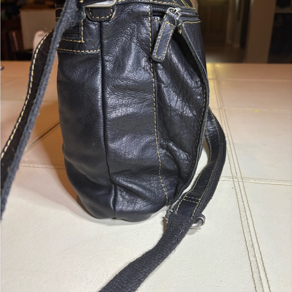 Black Leather Crossbody Bag Jack George’s - Picture 4 of 16